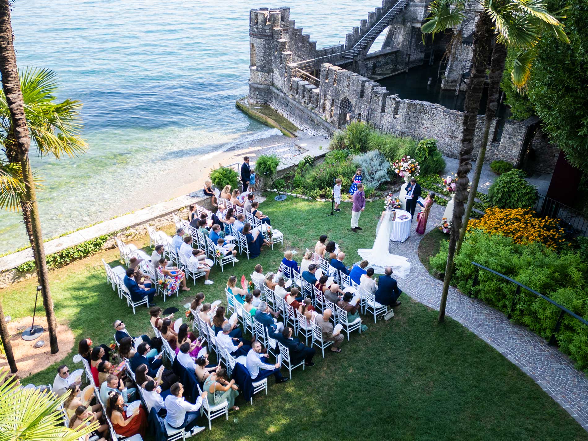 During a wedding cerimony near lake Garda photographed by Gloria Fenaroli